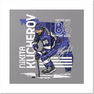 Nikita Kucherov Tampa Bay State Posters and Art